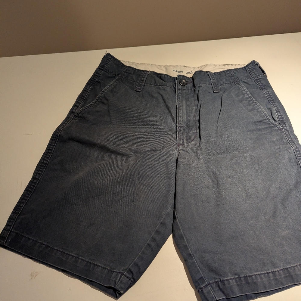 Old Navy Blue Flat Front Shorts